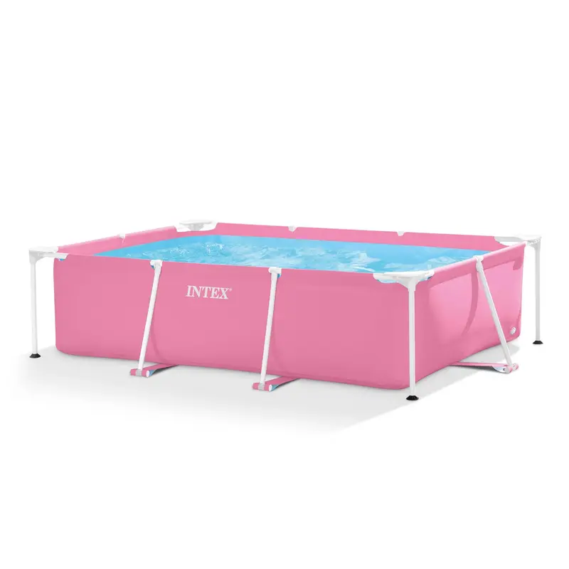 Intex Outdoor Rectangular/Round Frame Above Ground Swimming Pool, Pink/Blue 23-30 Inches Deep (pump not included)