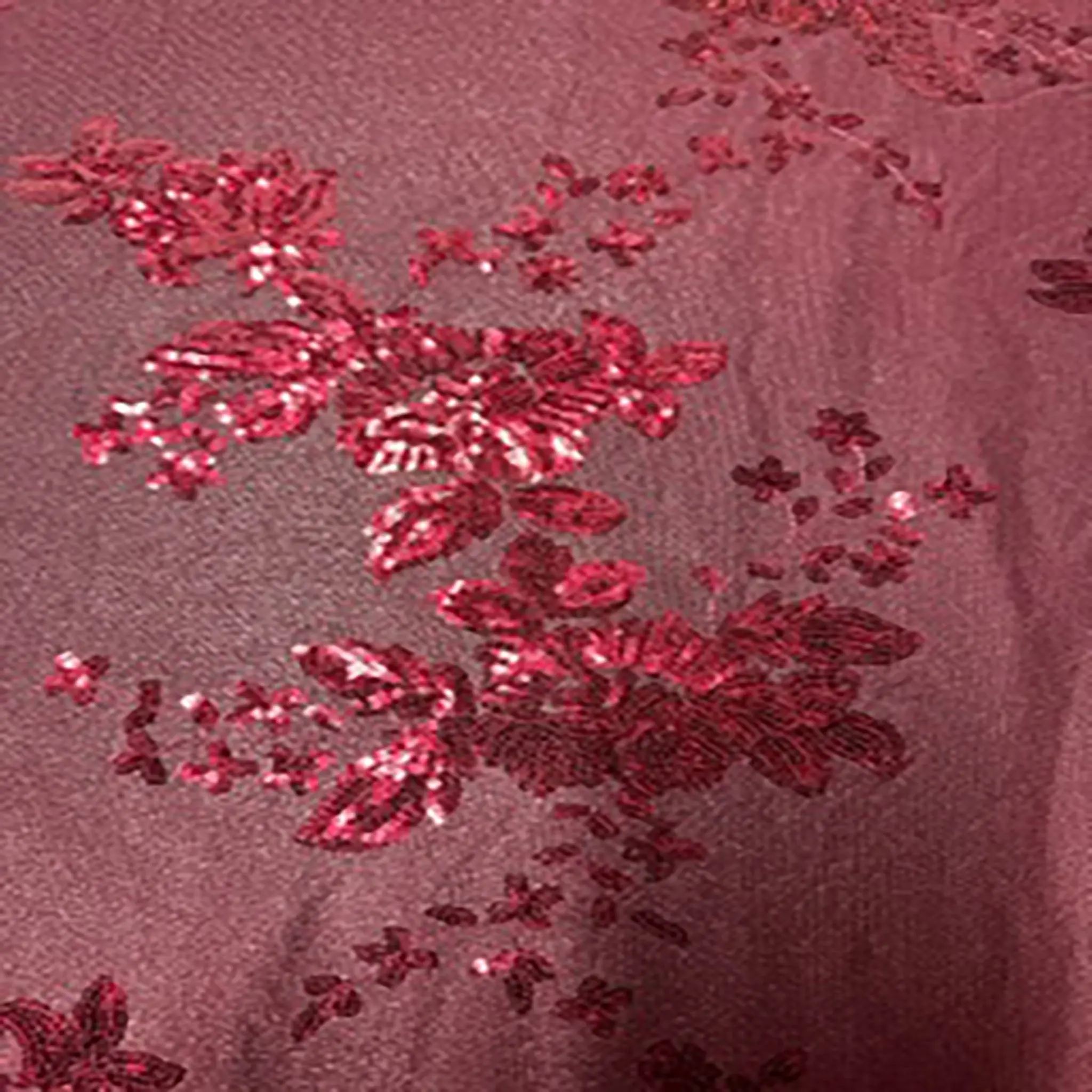 Elite Master Grade Floral Sequin Embroidery Spandex Dressmaking Fabric Sequins - Sewing Fabric for Dressmaking, Fashion Accessories, Sewing Fabric Sequins