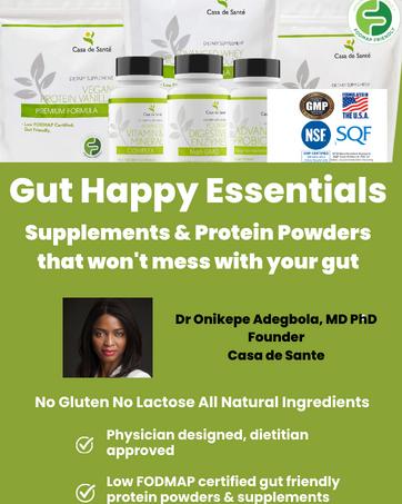 Low FODMAP Vegan Protein Powder| Gluten Free Dairy Free Soy Free Grain Free Sugar Free| No Seed Oil Non GMO Low Carb Fitness