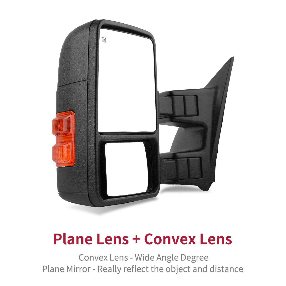 YITAMOTOR Power Heated Towing Mirror Car Accessories Compatible with 1999-2007 Ford F250 F350 F450 F550 Super Duty