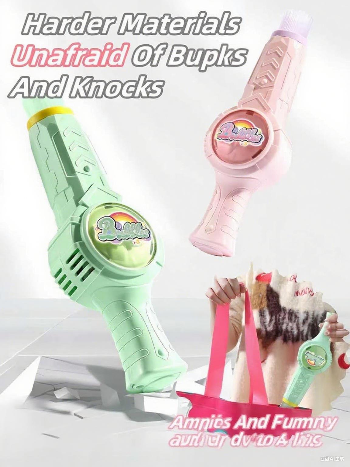 Fog Bubble Machine, Rechargeable Automatic Electric Smoke Bubble Machine, Magic Smoke Bubble Maker, Colorful Lights & Music, Bubble Fog Game for Parties, Beaches, Summer