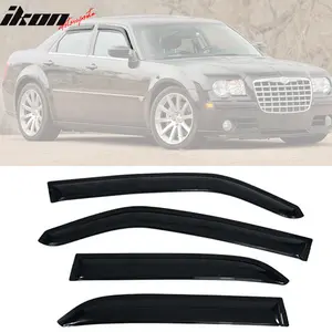 Visor Window for Chrysler 300 2005-2010 Slim Style Smoke Tinted Acrylic