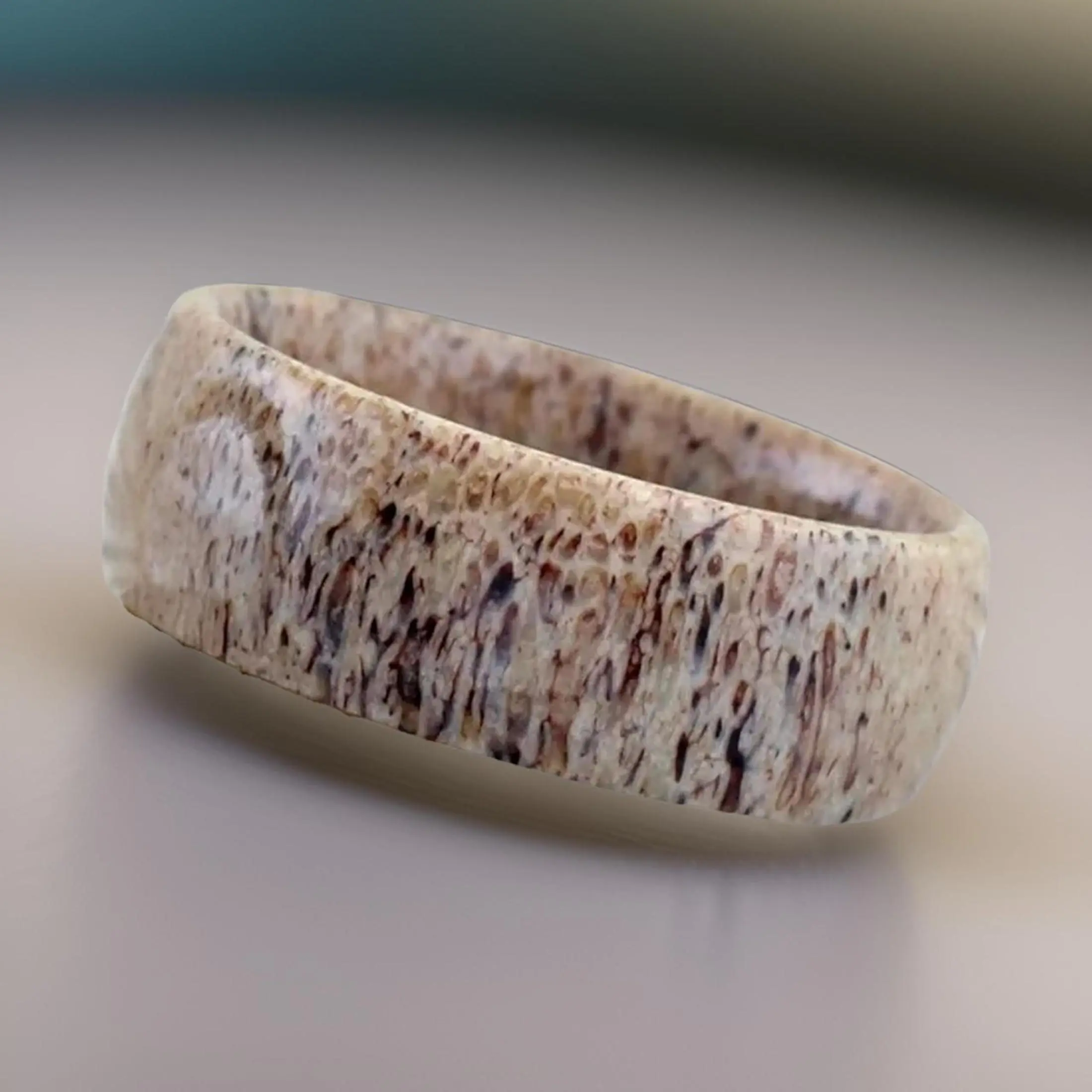 The Bold Ring Company, Genuine Deer Antler Ring Unisex