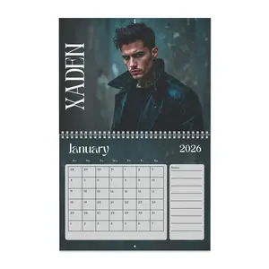 “Book Boyfriend Calendar 2026 —MATTE Fantasy Art Wall Calendar of Warrior Fae Characters | Romantasy Calendar | Perfect Gift for Book Lovers & Booktok”