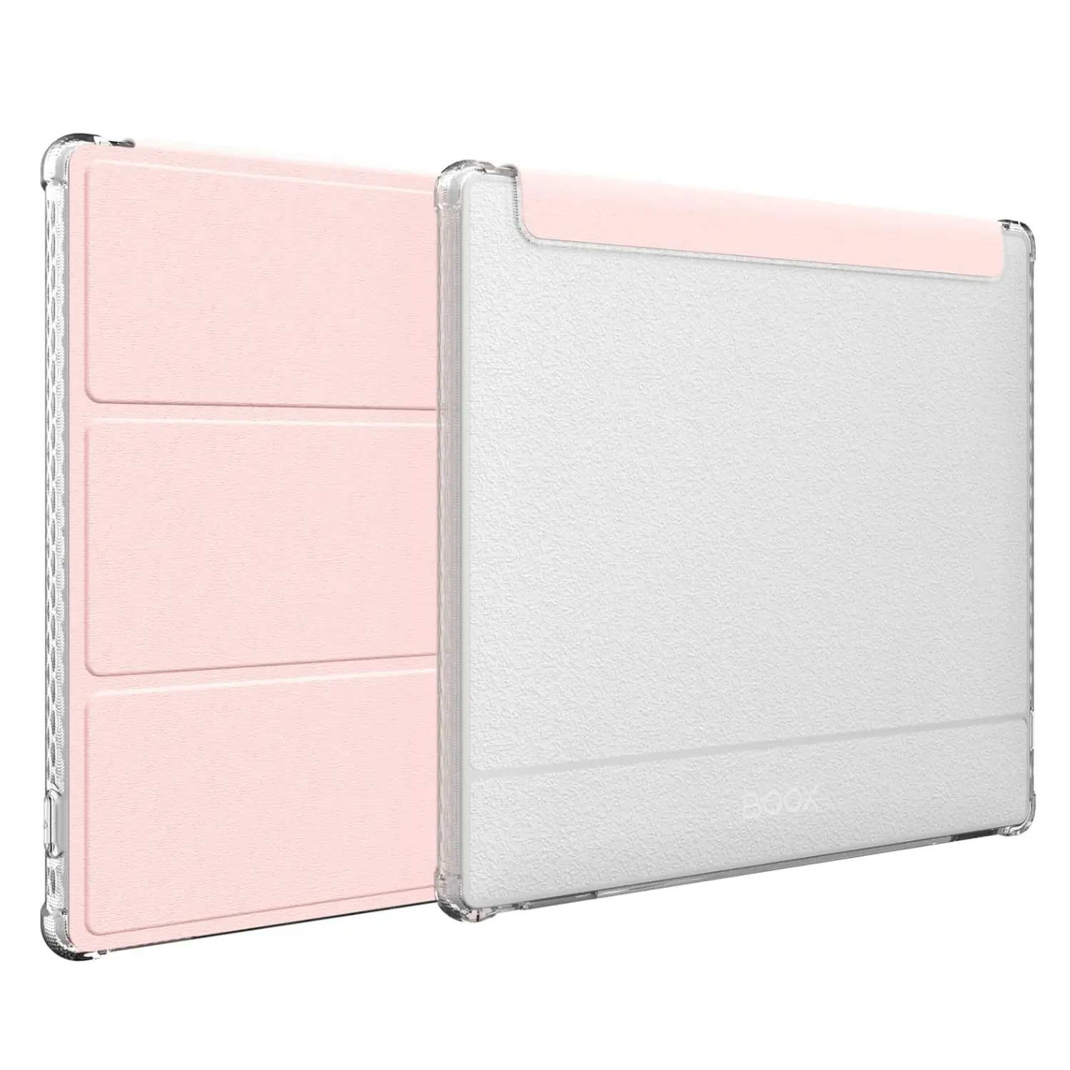 TUDIA SKN Flip designed for Boox Go 7 / Go Color 7 (Gen 1 & 2) Case - Leather Magnetic Cover Clear Back TPU