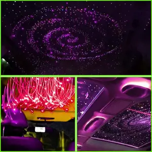 1000pcs Professional Starry Sky Ceiling Kit - 500pcs Fiber Optic Meteor Lights for Car Roof & Home Headliner