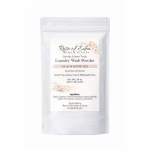 Laundry Wash Powder with Enzymes, Gentle formula, All Natural