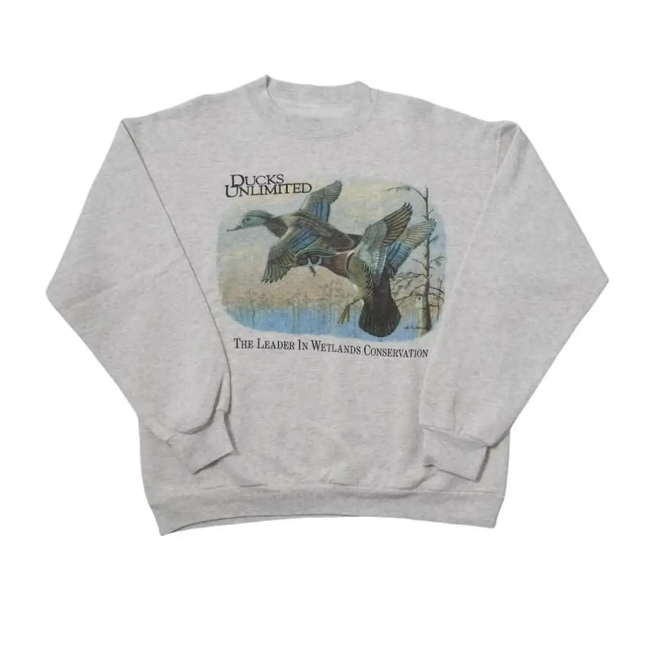 Vintage 90s Duck Unlimited Sweatshirt / T-Shirt, Outdoor Hunting Graphic Crewneck, Retro Duck Hunting Sweatshirt