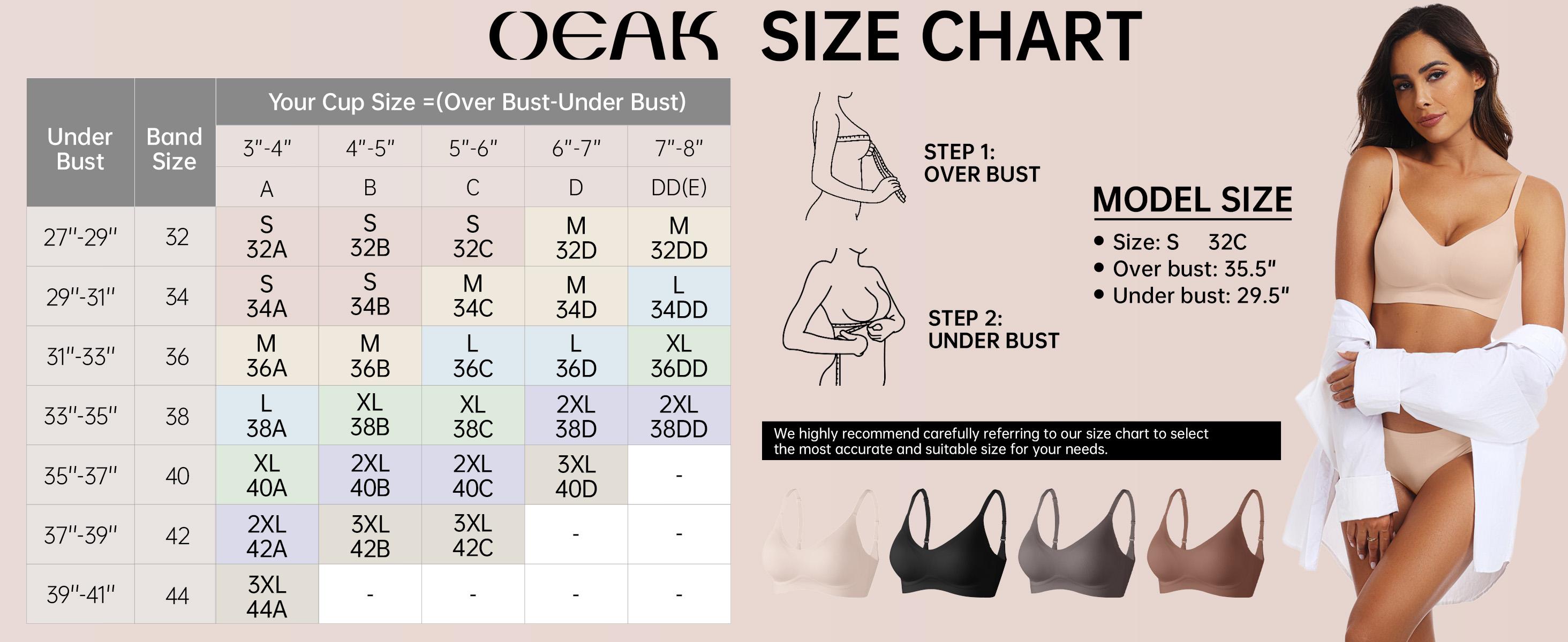 OEAK Womens Seamless Jelly Bra No Underwire Comfort Push Up Bras Buttery Soft Wireless Full Coverage Sport Everyday Bra