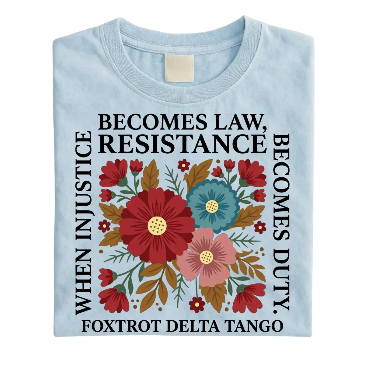 Comfort Colors Shirt Feminist Democrat Political Resistance Tee Activist Funny Protest Election Day Women's Rights Social Justice Gift Soft Cotton Unisex Apparel