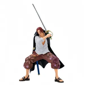 22cm Grandista Series Red-Hair Shanks Official Anime Figure PVC Collectible Figurine Table Ornament Fan Collection Holiday & Birthday Gifts
