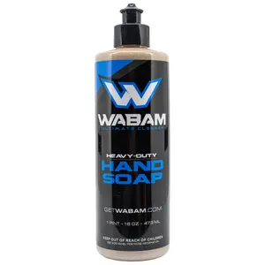 Wabam Heavy-Duty Hand Soap 16 oz Bottle - Powerful Cleaning Formula Solvent-Free Moisturizing Blend for Shop & Track Ready Cleaning
