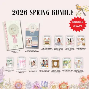 2026 Spring Sticker + PET Tape Bundle