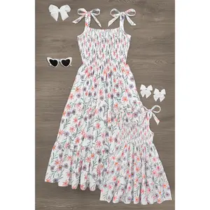 Mom & Me - Pink & Purple Floral Dress