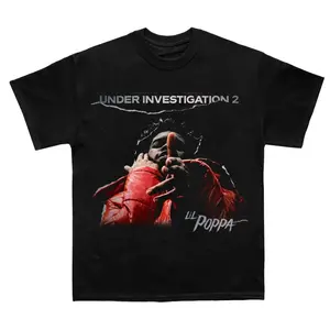 Lil Poppa Rap Enthusiast Look Unisex T-Shirt, Cotton Graphic Tee YV241220