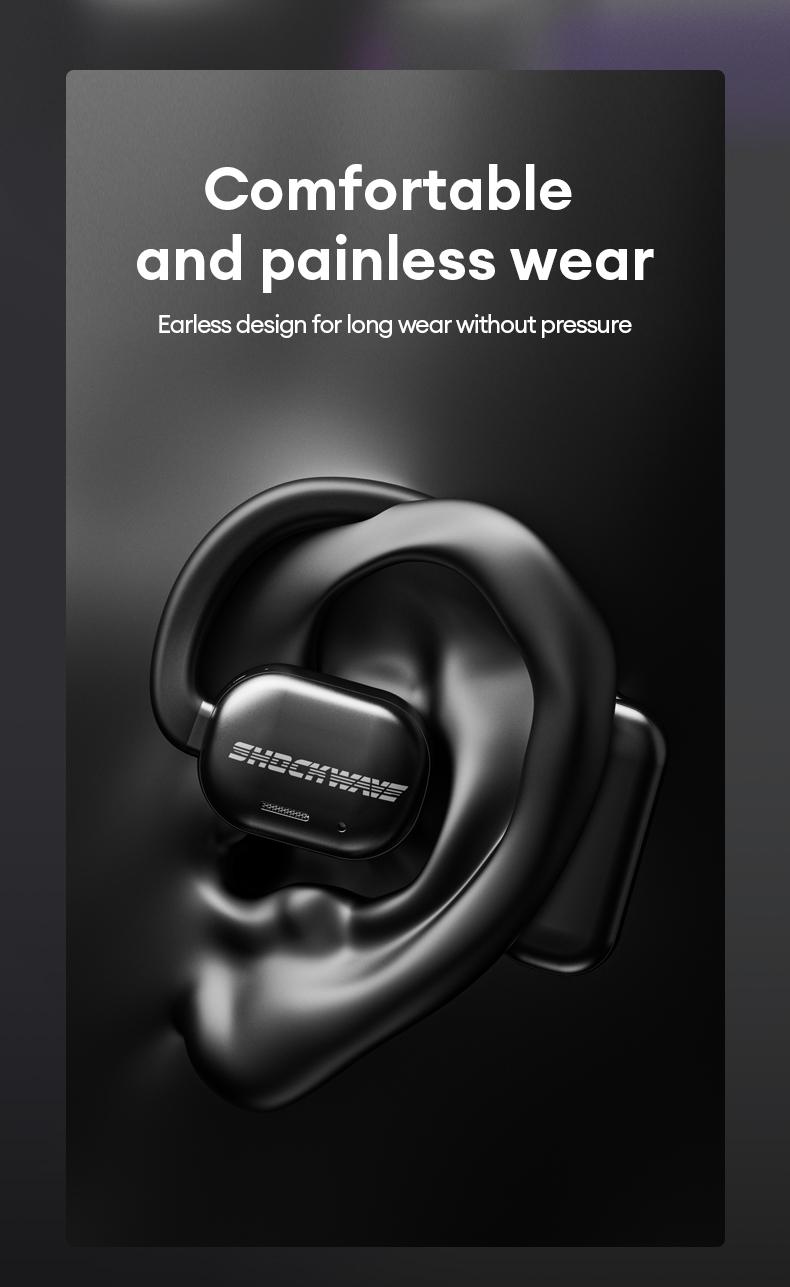 TRANSFORMERS TF-T09 Open Wireless Headphones with 2025 Bluetooth 6.0, 360° Stereo Sound, HD Voice Calls, Ergonomic Comfortable Design, Wireless Earbuds for Music & Phone Calls