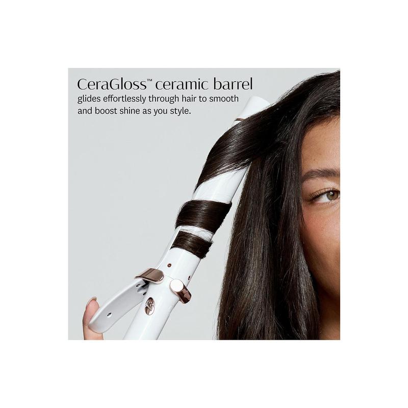 T3 Singlepass Curl X 1.5" Ceramic Extra-long Barrel Curling Iron in Satin Blush