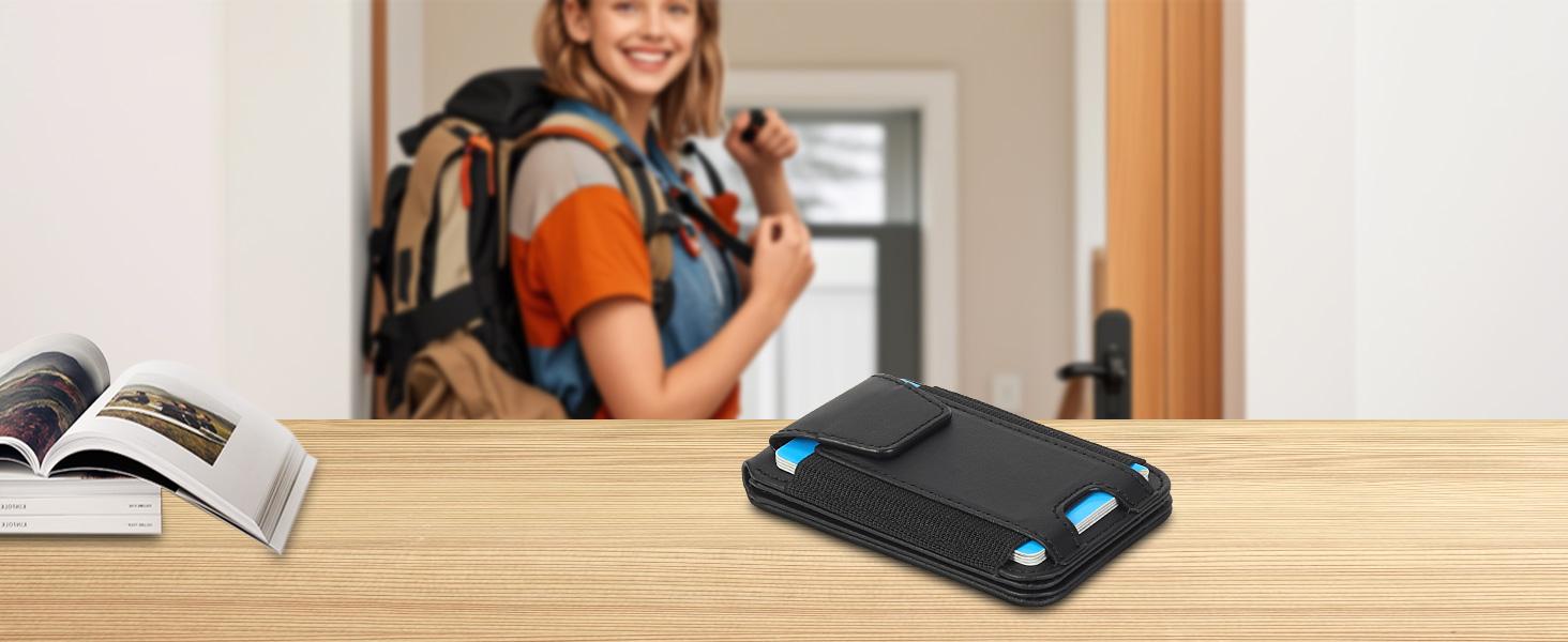 Magsafe Wallet, Works with Apple Find My(IOS only), Strongest Magnetic Wallet for iPhone 17/16/15/14/13/12 Series, Magnetic Card Holder with Adjustable Stand, 9 Cards Holder, Gifts for Boyfriend, Girlfriend, Mens, Males, Mother, Father