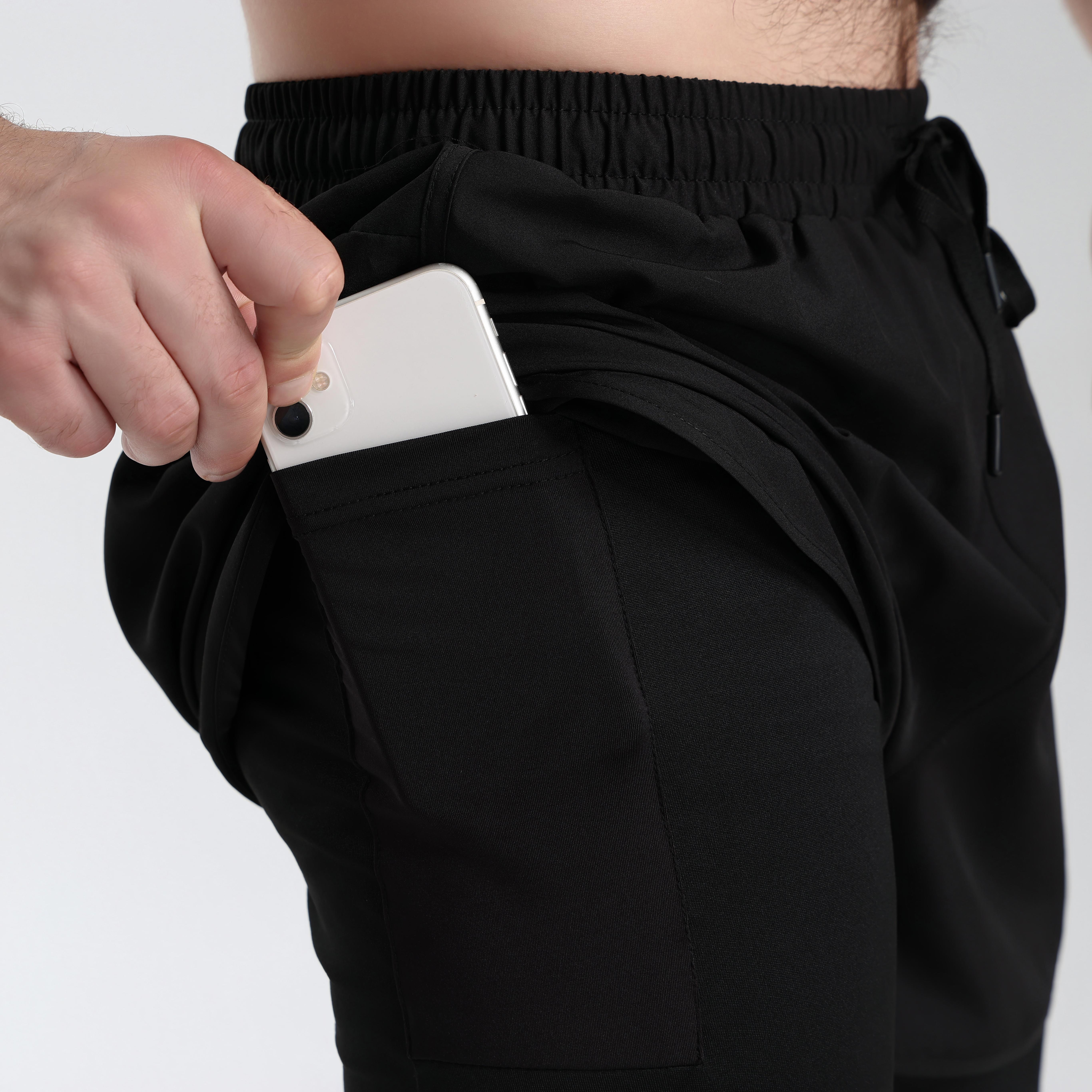 Men's Compression Training Pants - Breathable Stretch Athletic Pants with Pockets, Suitable for Running, Basketball, Pilates, and Gym Workouts, Compression Sports Apparel, Fitness Jogging Pants, Gym Training Pants fits