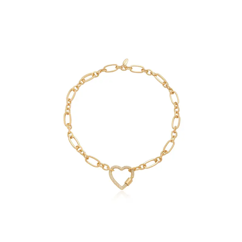 padlock heart necklace - TikTok Shop
