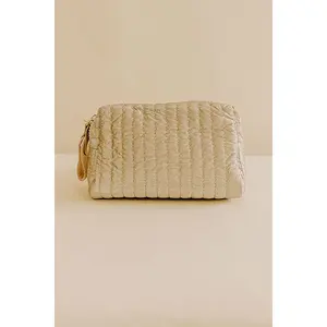 Shiraleah Logan Small Boxy Cosmetic Pouch in Gold