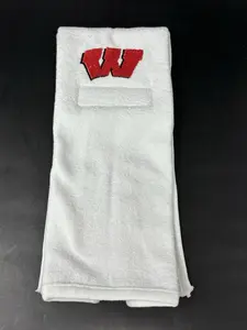 Wisconsin Badgers White Football College Game Towel Football Cotton New