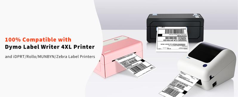 JADENS 4x6 Thermal Printing Labels 6000pcs/12 Stack (500 Pcs per Stack) - Labels for Thermal printer Waterproof, BPA/BPS Free, Most Thermal Printer, Perforated, Commercial Grade JADENS 4x6 Thermal Printing Labels 6000pcs/12 Stack (500 Pcs per Stack) - Labels for Thermal printer Waterproof, BPA/BPS Free, Most Thermal Printer, Perforated, Commercial Grade