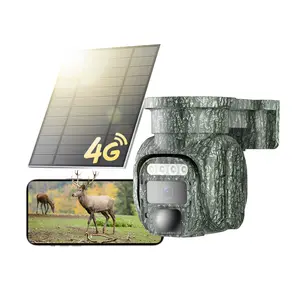 4G LTE Wireless Solar Powered Security Camera, No WiFi Needed Outdoor – 2K HD Live View 360° Coverage, Remote APP Controlled, IP65 WaterProof, Motion Activated, Night Vision, 2 Way Audio