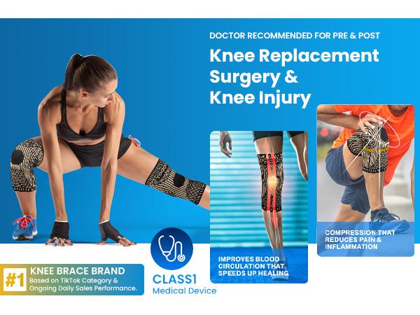 2026 NEW Copper Knee Braces for Knee Pain (2 Pack), UGEM Compression Knee Sleeves with Patella Gel Pad & Side Stabilizers, Workout Sports Knee Support for Men & Women, Meniscus Tear, ACL & Arthritis Relief