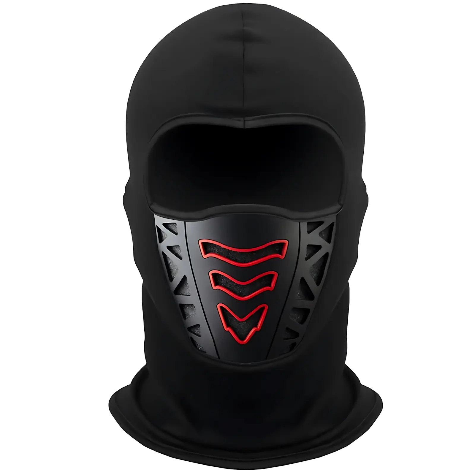 Unisex 1-Piece Winter Thermal Fleece Face Mask - Windproof, Breathable, Ideal for Motorcycle Riding, Skiing, Cold-Weather Commute & Outdoor Work (Party Bag Gift Option for Home & Festive Supplies)