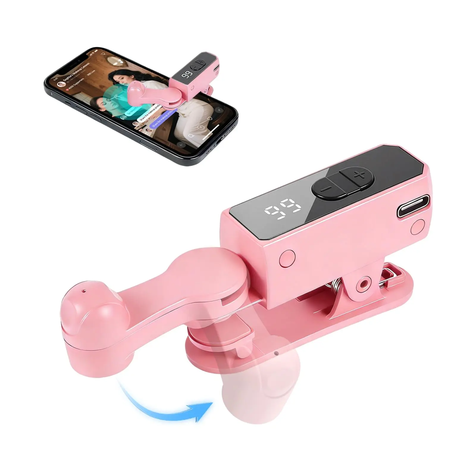2026 New Adjustable-Speed Auto Clicker for Phones, Silent Wireless Screen Tapper, Portable Fast-Tap Device live broadcast like