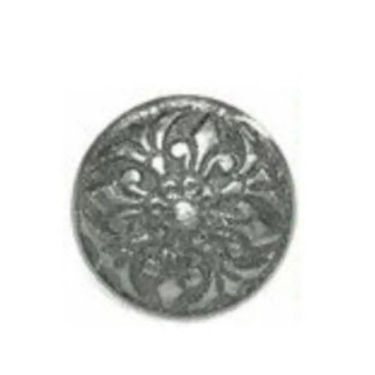 John Wright 88-707 1.5 in. Fleur-de-lis Knob Iron Finish