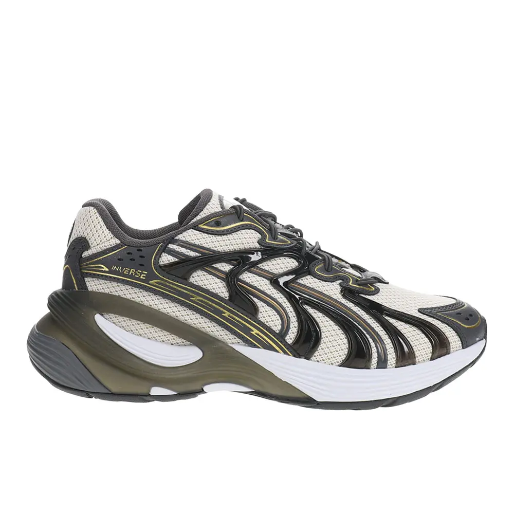 PUMA Mens Inverse Frequency Lace Up Sneakers Shoes Casual - Black, White