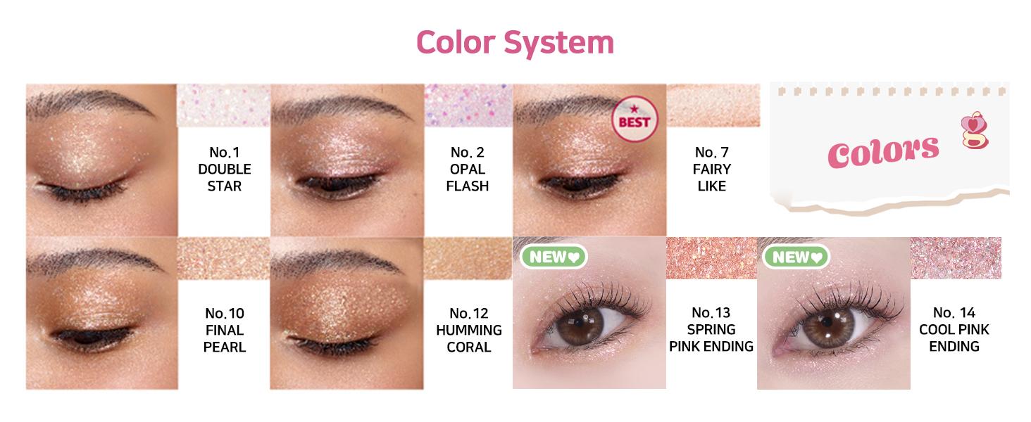 [Special Offer] Colorgram Milk Bling Shadow - 13 Spring Pink Ending, Weightless & Shining, Cruelty-Free, Long Lasting, Non-Sticky Liquid Eyeshadow