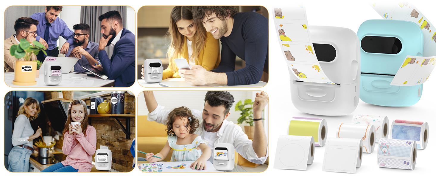 Marklife Label Maker, thermal printers, portable mini Bluetooth wireless printers. Capable of printing thank-you cards, gift labels and product labels food stickers . Suitable for schools, offices and home storage, multiple template, Black Friday Marklife Label Maker, thermal printers, portable mini Bluetooth wireless printers. Capable of printing thank-you cards, gift labels and product labels food stickers . Suitable for schools, offices and home storage, multiple template, Black Friday