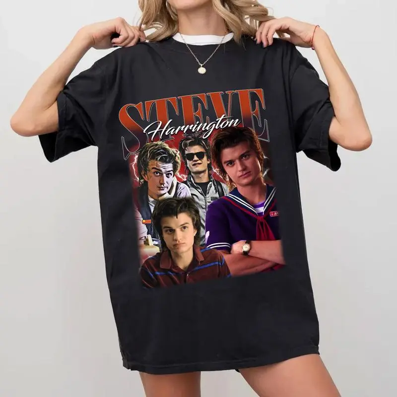 Limited Steve Harrington Shirt,Steve Harrington Backwards Hat and Grey Sweater Unisex Tshirt - Steve Harrington Tee For Fan, Joe Keery Gildan Thing TShirt