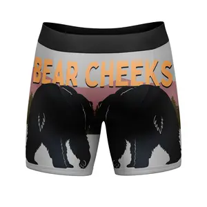 Mens Bear Cheeks Boxer Briefs Funny Novelty Underwear Sarcasm Hilarious Saying Cool Funny Graphic Boxers Dad Joke  Funny Animal  Mens Novelty Boxer Briefs Multi