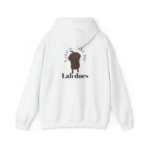Chocolate Labrador Portrait Hoodie | Lab Does graphic sweatshirt