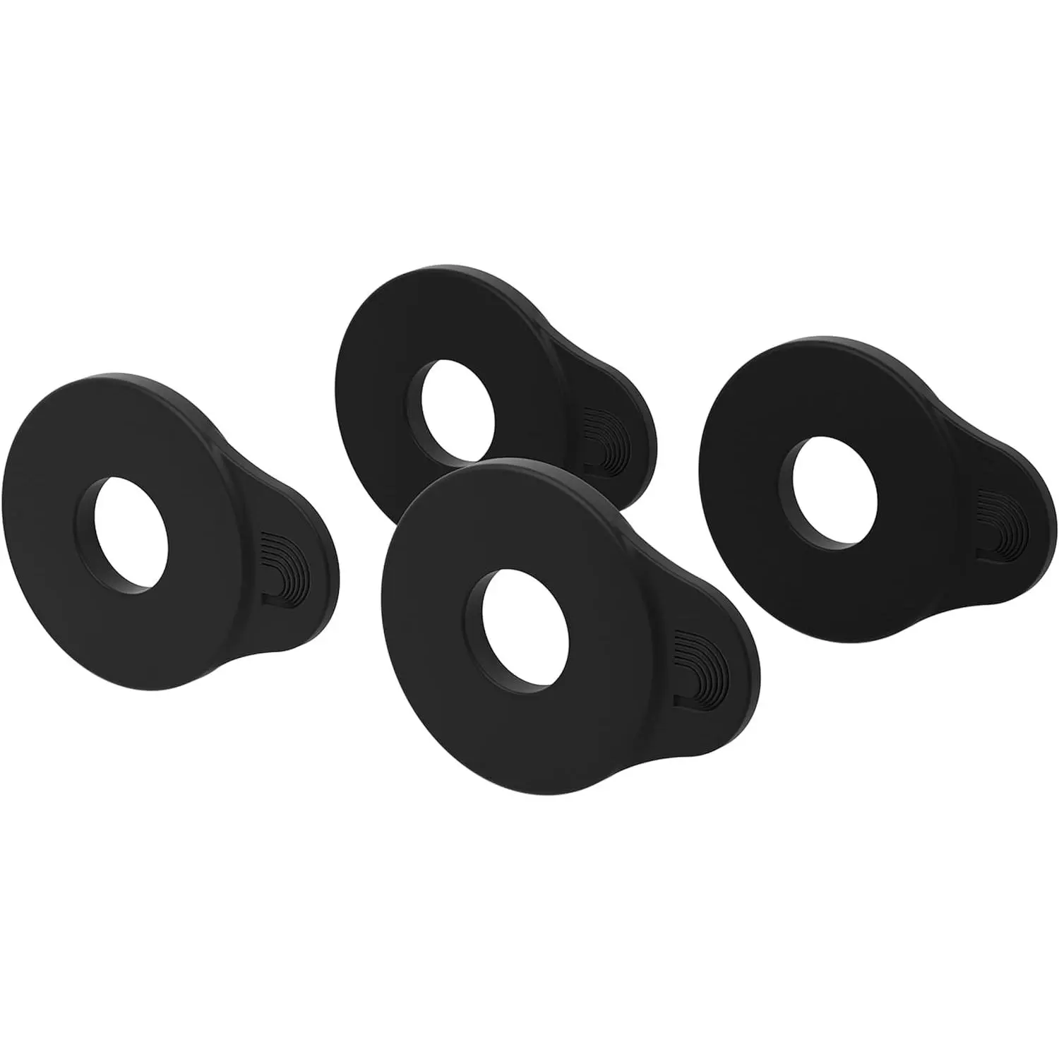 D'Addario Flex Lock Strap Blocks - 4-Piece Black Guitar & Bass Accessories for Musicians, Locking Design, No Additional Hardware, No Modifications Needed, Easy to Attach, Instrument Protection
