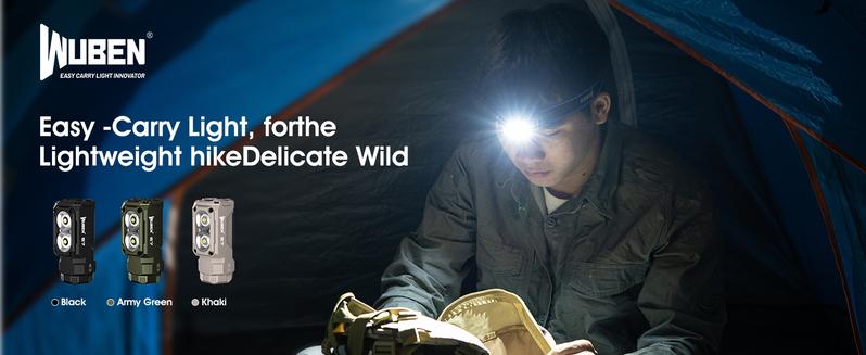 WUBEN E7 1800 Lumens Super Bright Magnetic LED EDC Flashlight - USB-C Rechargeable, IP68 Waterproof, 6 Modes, Ideal for Camping, Hiking, Emergencies