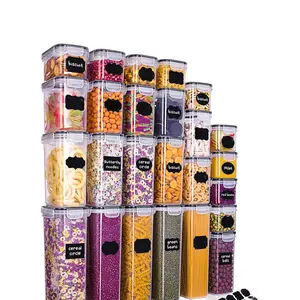 18pcs,Sealed milk jar Sugar jar storage containers with labels and labels - perfect for milk and sugar - keep food fresh