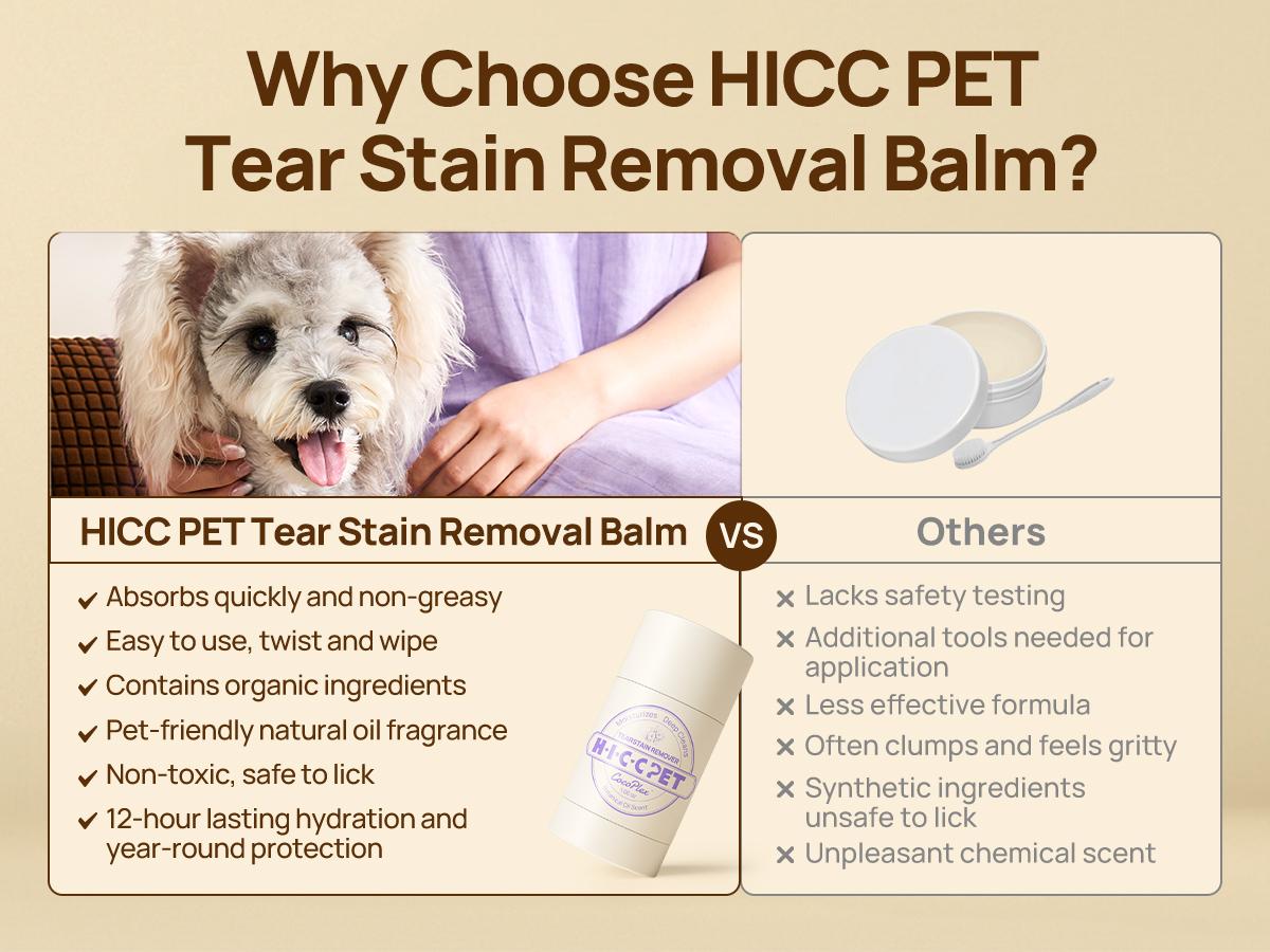 HICC Pet Tear Stain Eye Balm Butter For Dogs gently lifts tear stains Coconut Oil cleanses, soothes, and hydrates the area around your pet's eyes for a brighter comfortable, and stain-free remover, cleaner, grooming products, removal #petlife HICC Pet Tear Stain Eye Balm Butter For Dogs gently lifts tear stains Coconut Oil cleanses, soothes, and hydrates the area around your pet's eyes for a brighter comfortable, and stain-free remover, cleaner, grooming products, removal #petlife