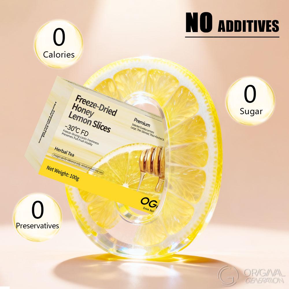 2025 Freeze-Dried Honey Lemon Slices - Individually Packaged Fruit Tea 100g