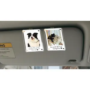 Personalized Pet Sympathy Gift, gift For Dog Lover, custom Photo Car Visor Clip, pet Loss Memorial, sympathy Gift For Animals, car Accessories