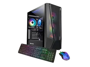 iBUYPOWER Trace Mesh Gaming PC Desktop - AMD Ryzen 7 5700, NVIDIA GeForce RTX 4060 8GB, 16GB DDR4 RGB RAM, 1TB NVMe SSD - TMA7N4601