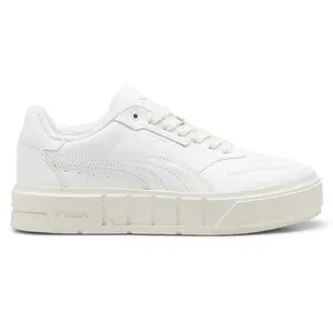 PUMA Womens Cali Court Club 48 Lace Up Sneakers Shoes Casual - White