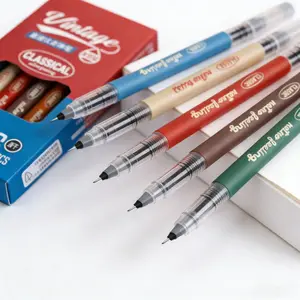 NOLUCK 6pcs, 6pcs Cute Gel Pens, Retractable Pens, 0.5mm Black Ink Pen Fine Point Pen, Comfortable Grip for Smooth Writing Pen Office School Supplies New Year Valentine's Day Gifts