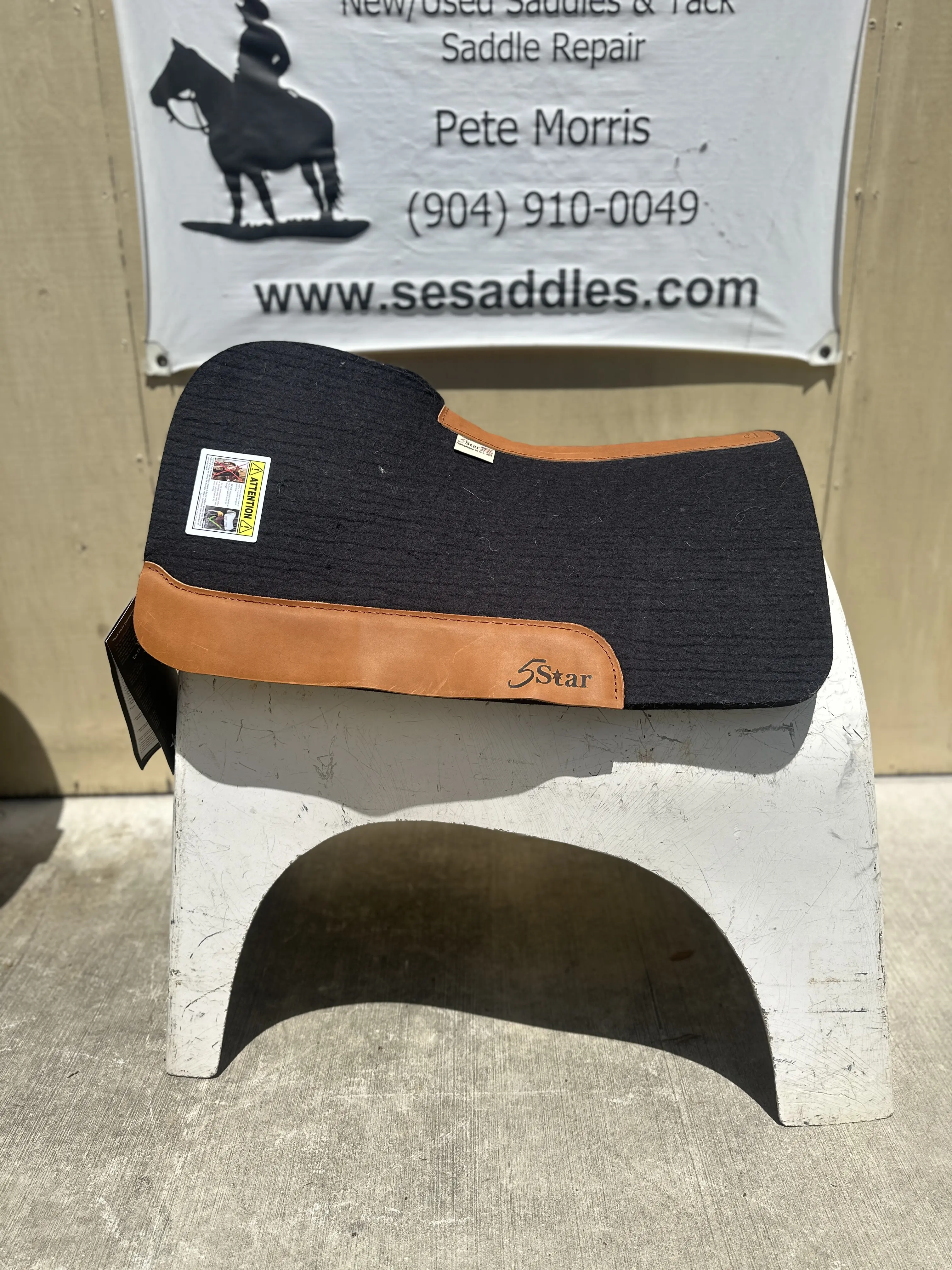 3/4" Elevated Flex Fit Barrel Racer 5 Star Saddle Pad