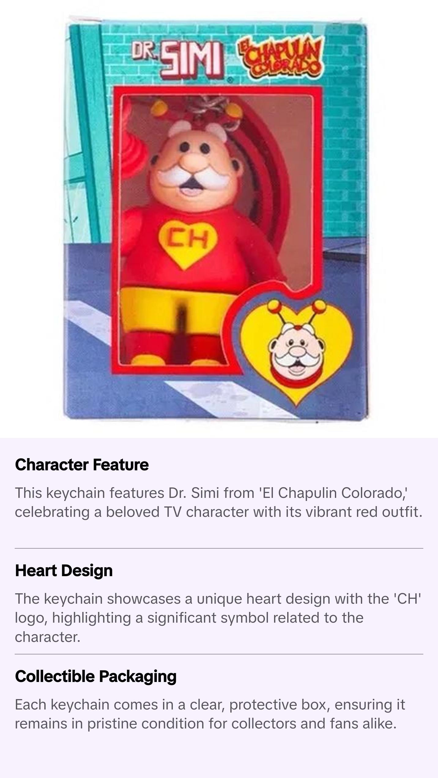 Dr. Simi Llavero Keychain - Character from El Chapulin Colorado ...