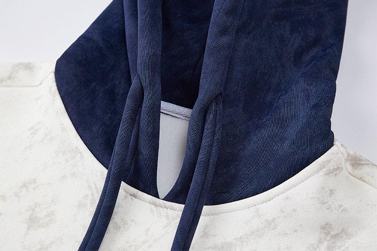 Men's Autumn And Winter Vintage Colorblock Patchwork Loose Fit Couple Hoodie, Men's Everyday Wear, Soft And Comfortable, Loose Versatile Warm Long Sleeve Hooded Jacket, Men's Hoodie